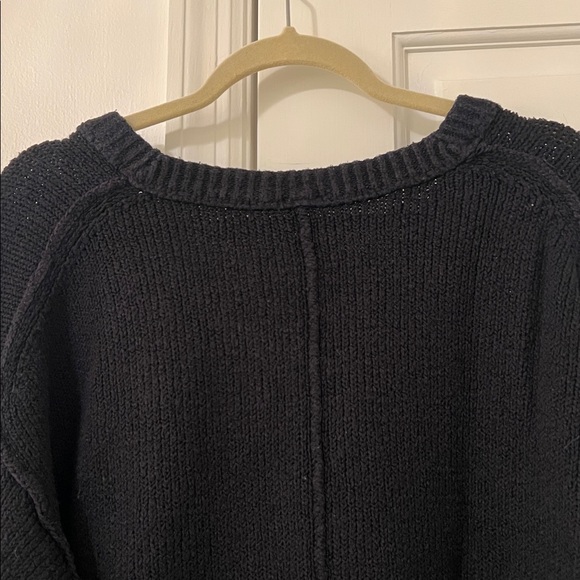 Free People Brookside Tunic Sweater Black - Picture 9 of 14